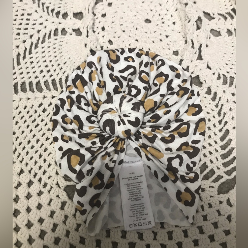 Angel dear Leopard Print Turban Headwrap